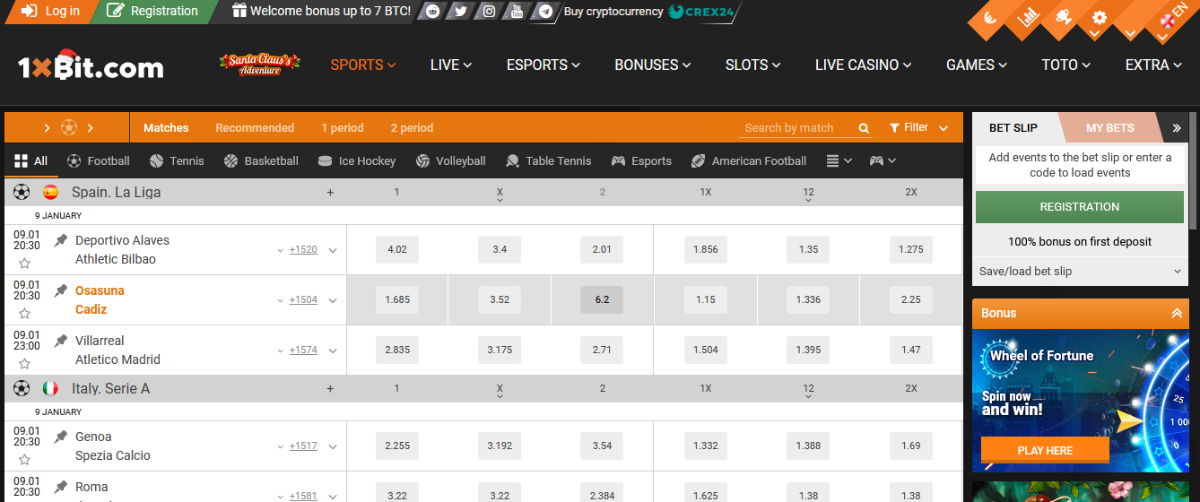 1XBit Sports Betting