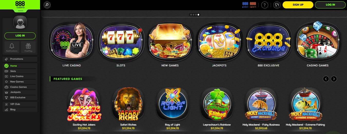 888 casino games