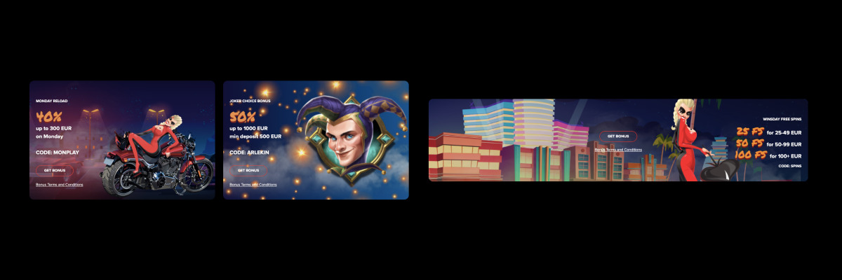 Arlekin Casino online promotional offers bonus