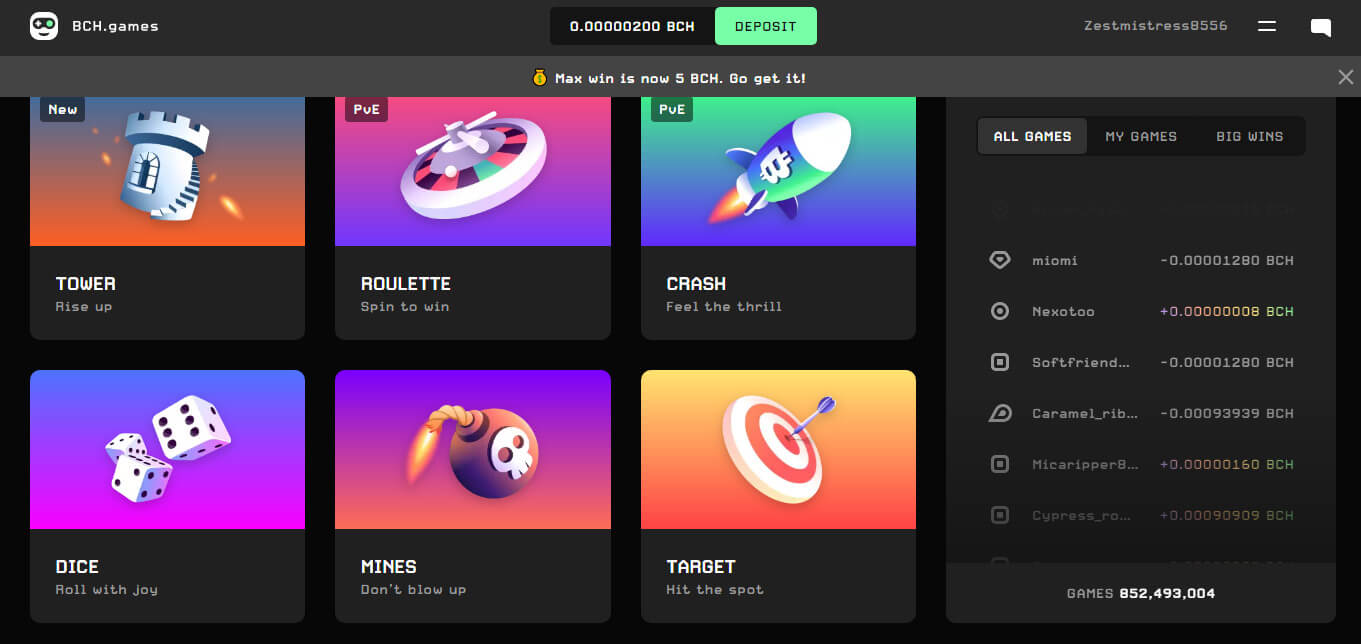 BCH Games - One Of The Best Bitcoin Cash Casinos