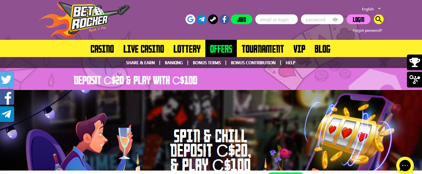 Bet Rocker Casino Promotions