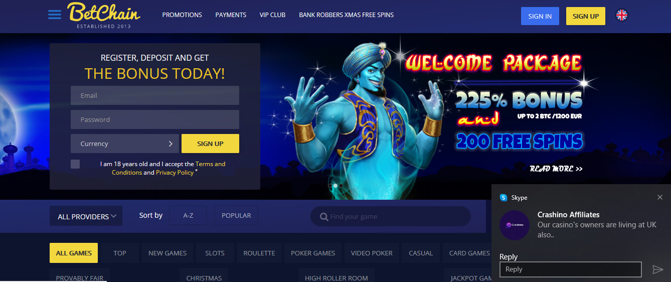 BetChain Casino Review