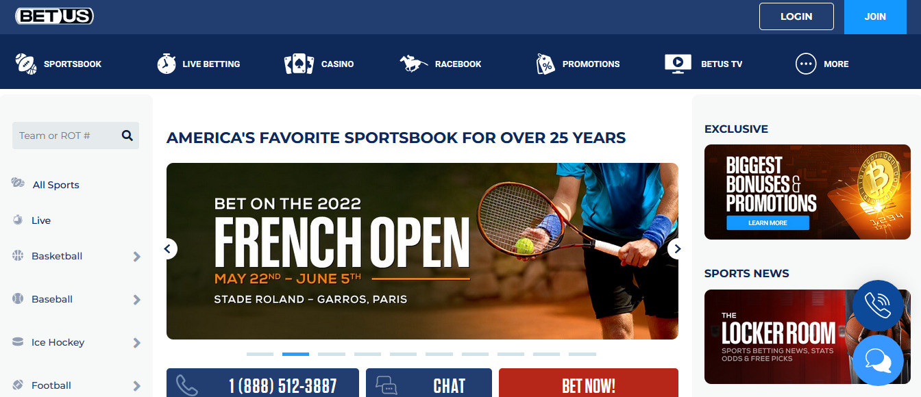 BetUS Sports Betting