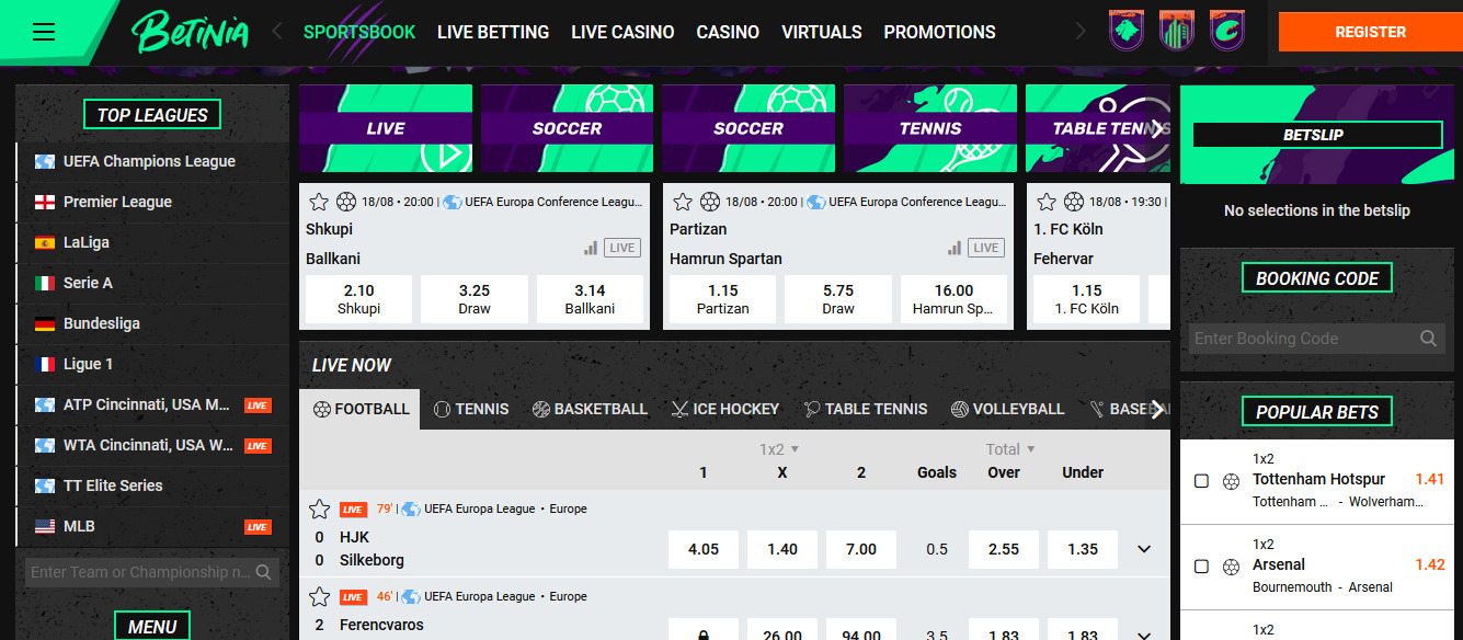 Betinia Sports Betting