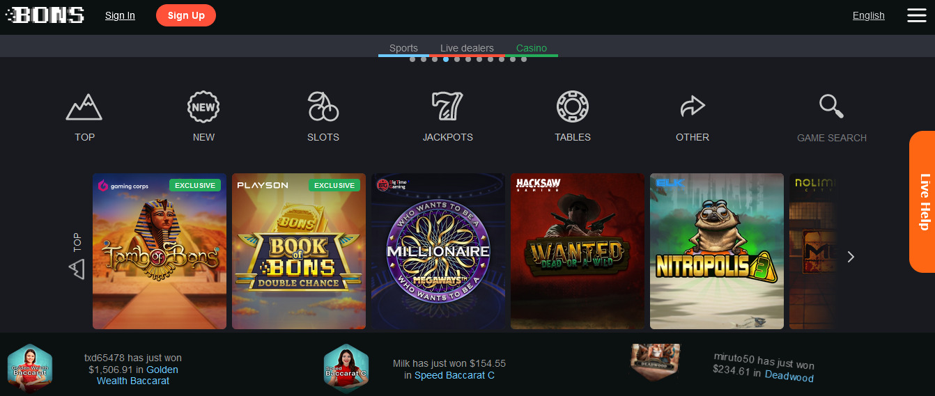 Is Bons Casino Legit?