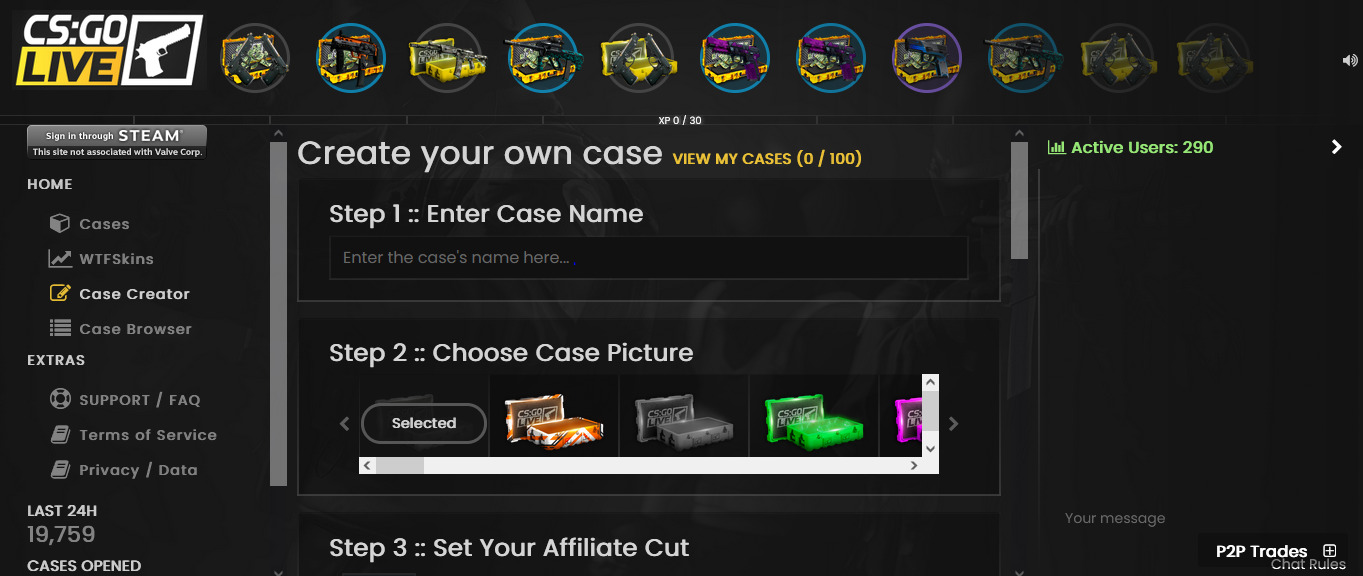 CSGOLive Case Creator