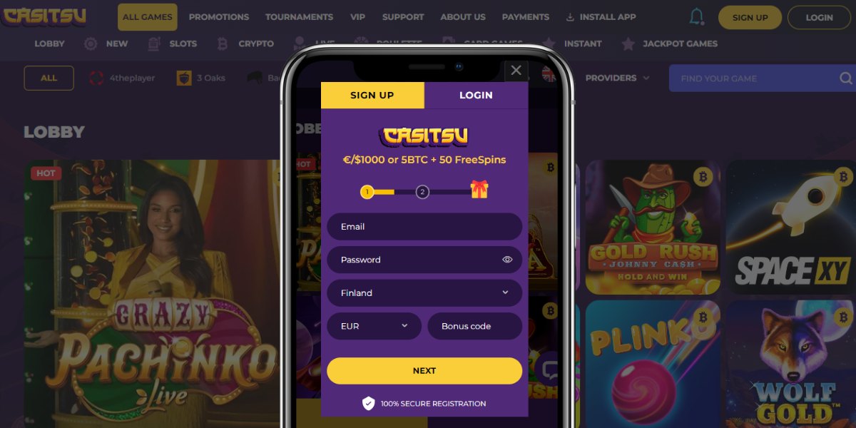 Casitsu Casino Registration Guide, fruitycasinos.com