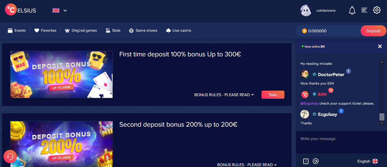 Celsius Casino Review