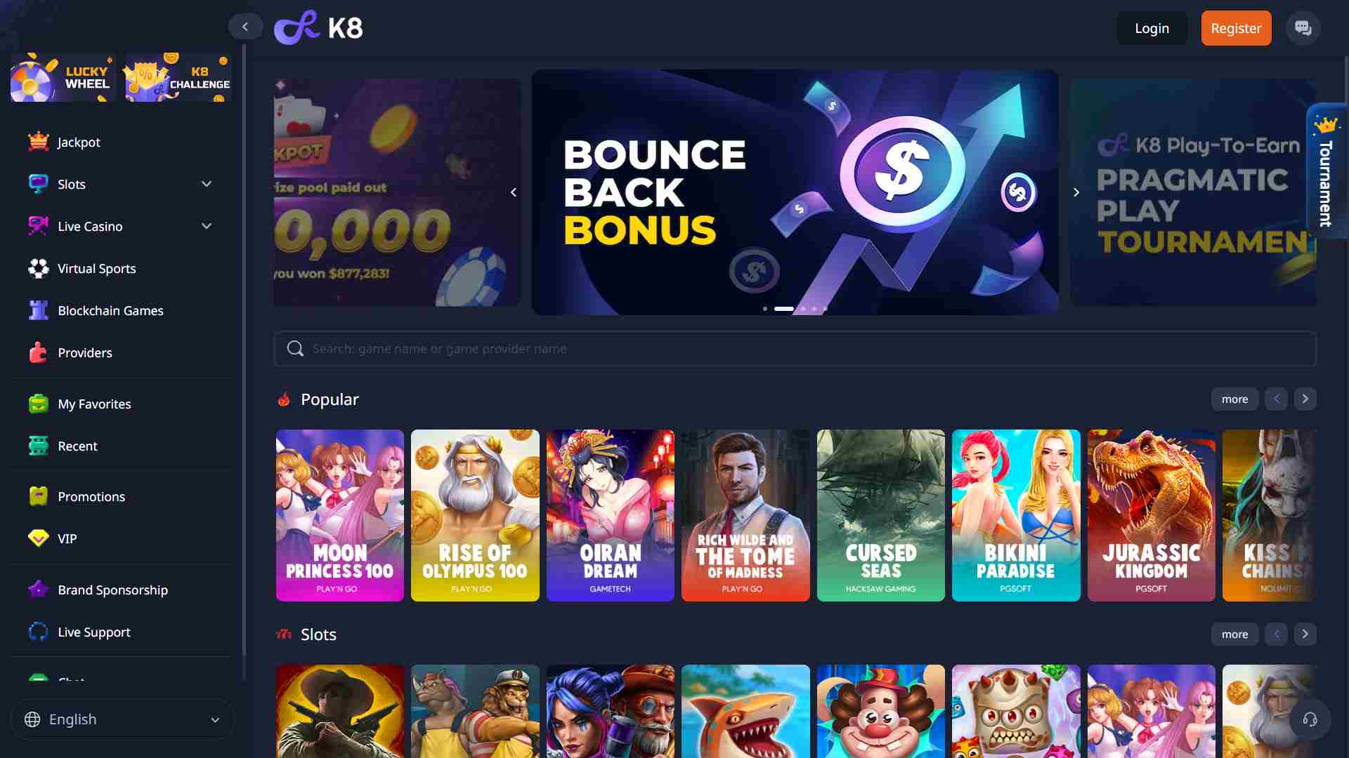 K8.io casino