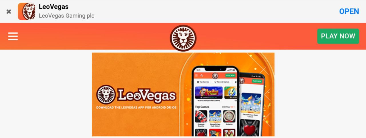 LeoVegas Casino App