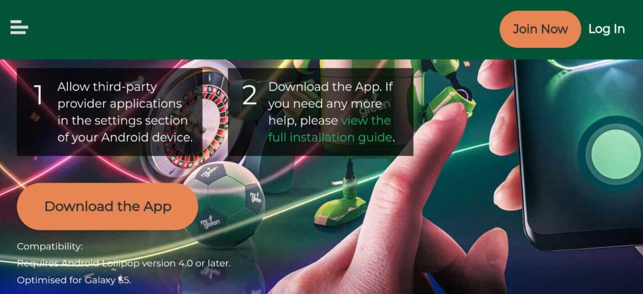 Mr Green Casino App