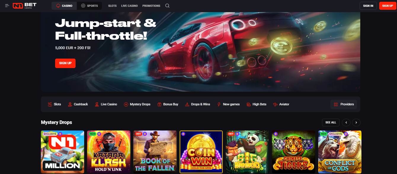 N1Bet Casino, fruitycasinos.com