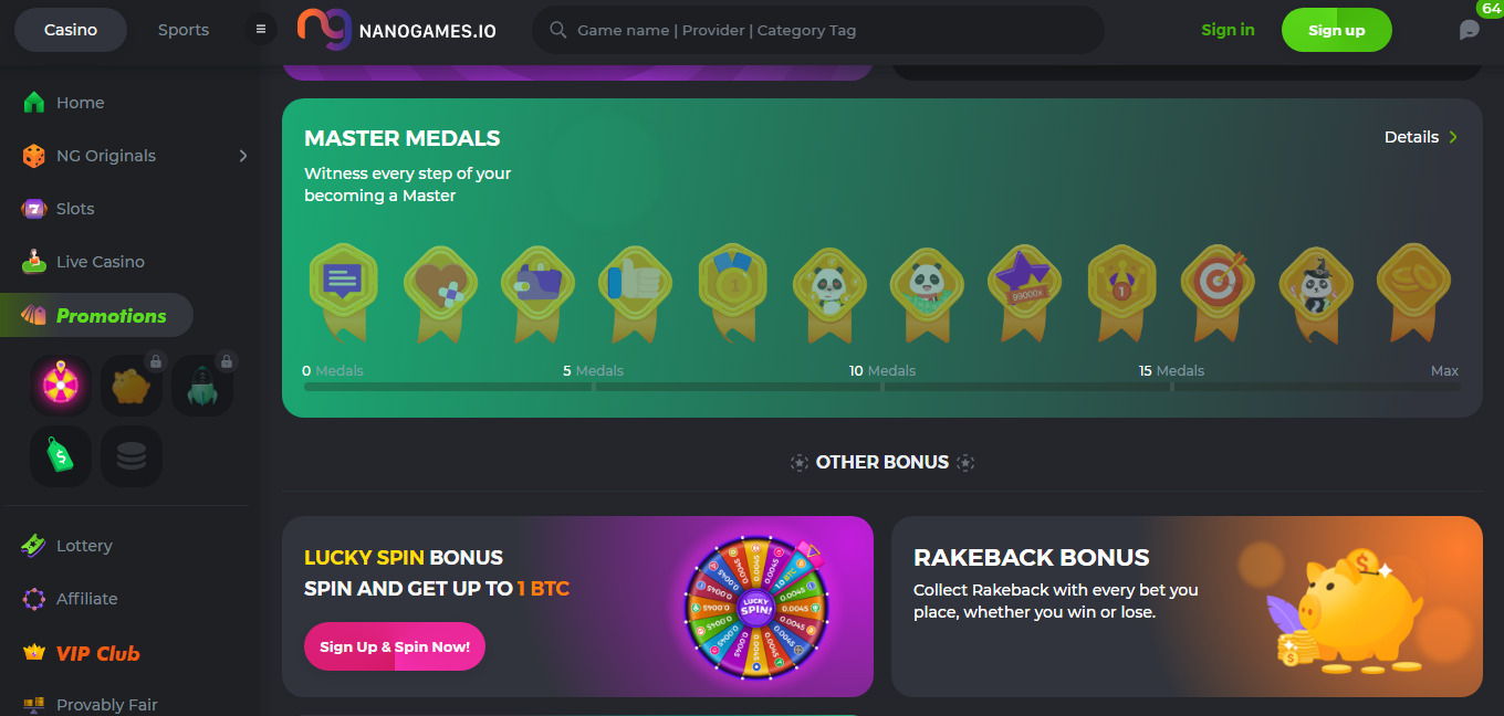 NanoGames Promotions