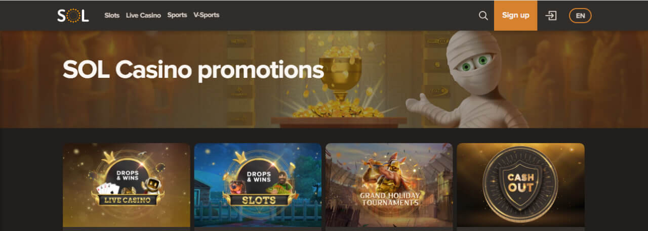 Sol Casino promotions
