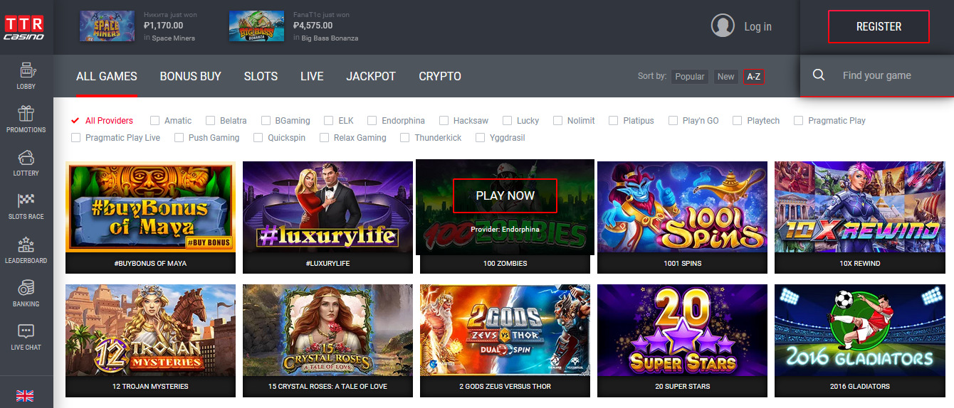 Is TTR Casino Legit?