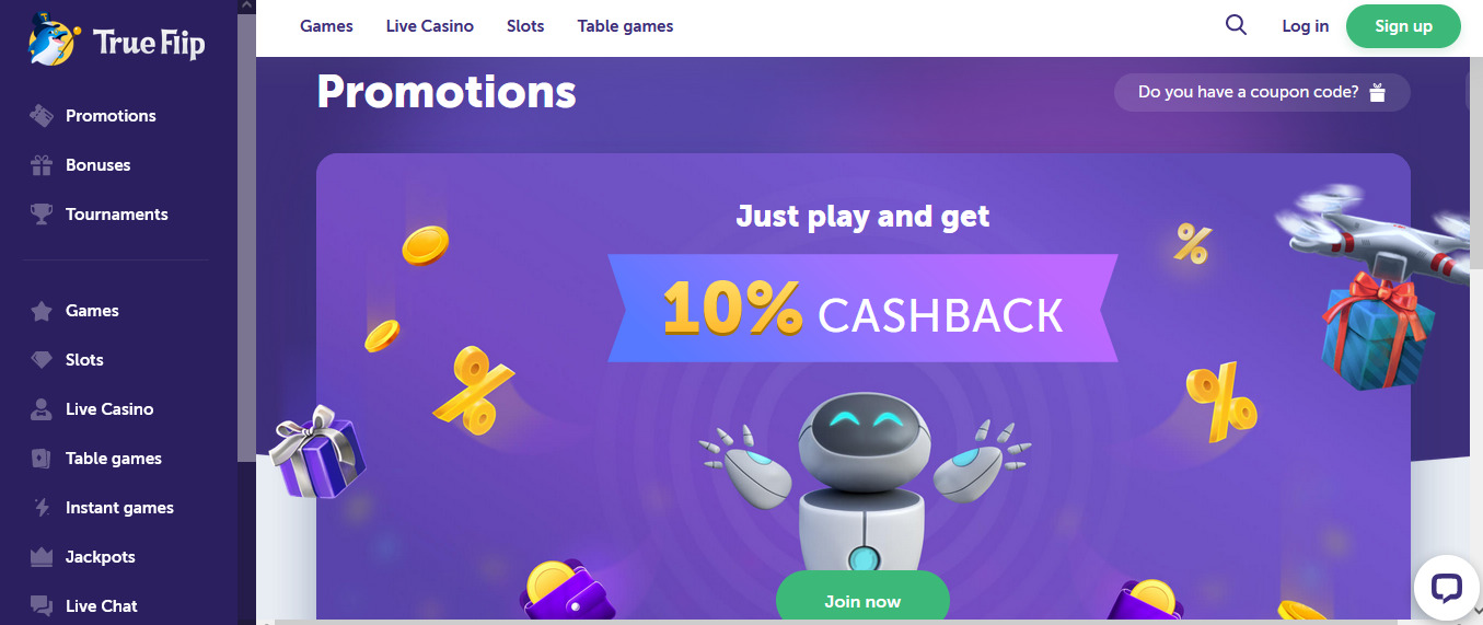 True Flip Cashback