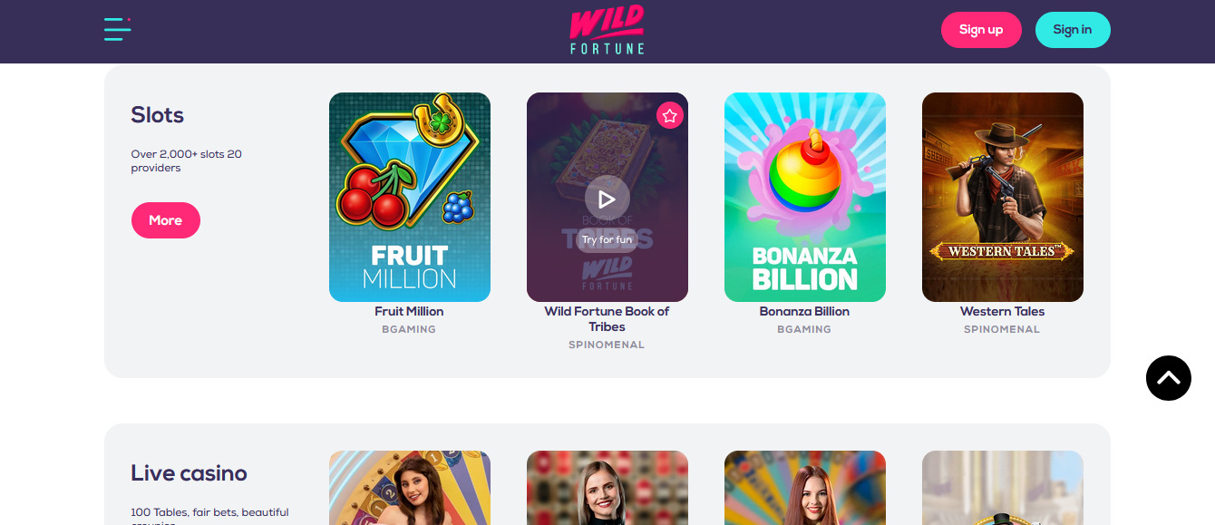 Wild Fortune Casino Review