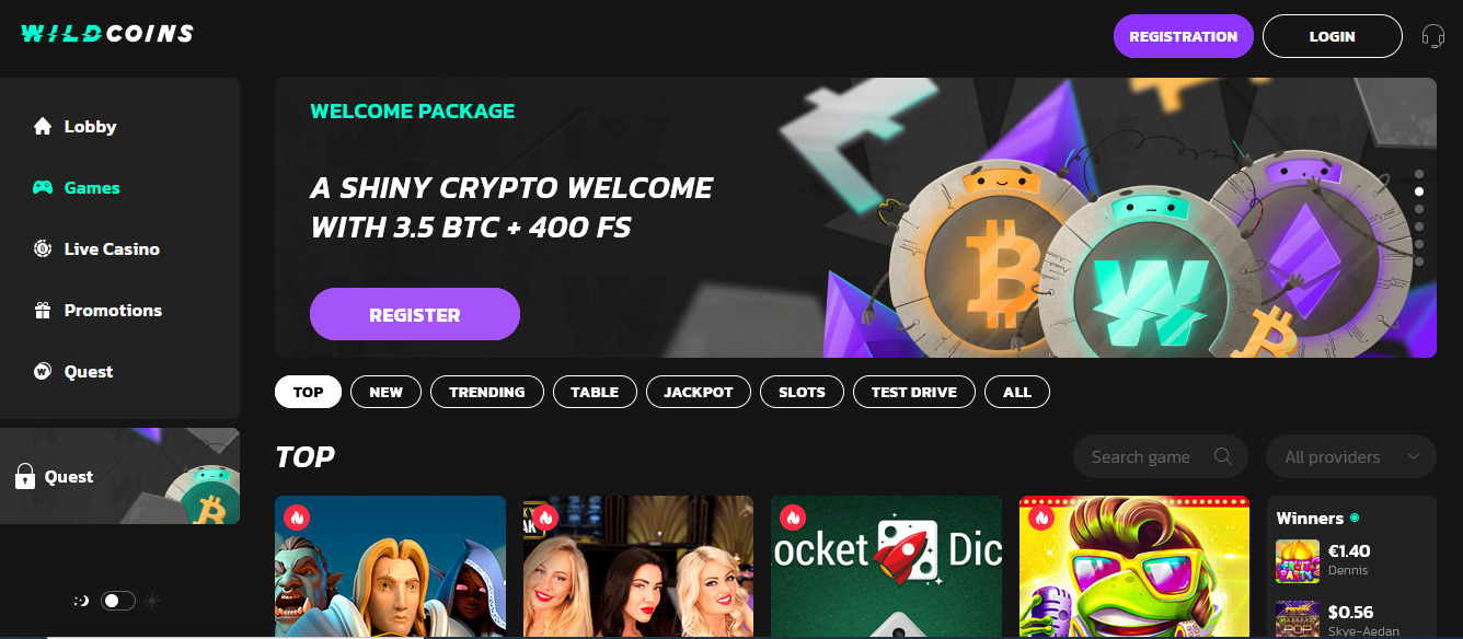 Is WildCoins Casino Legit?