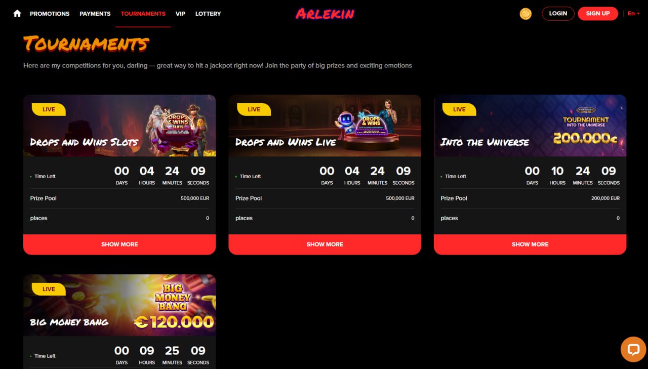 Arlikin casino games