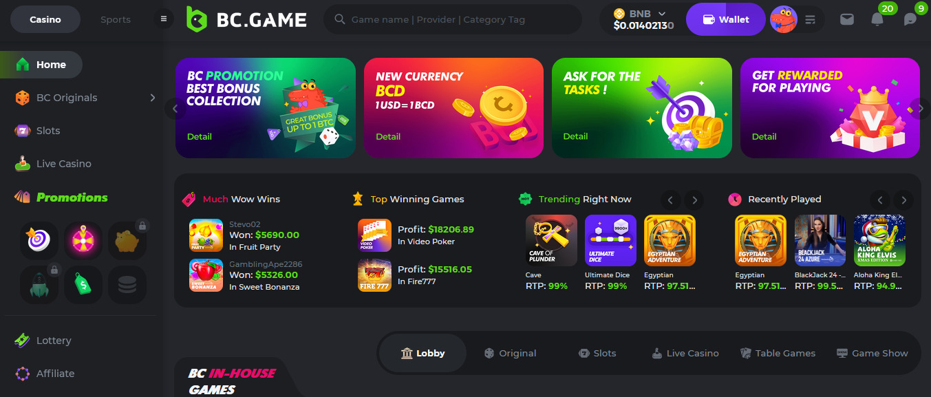 bc game casino review