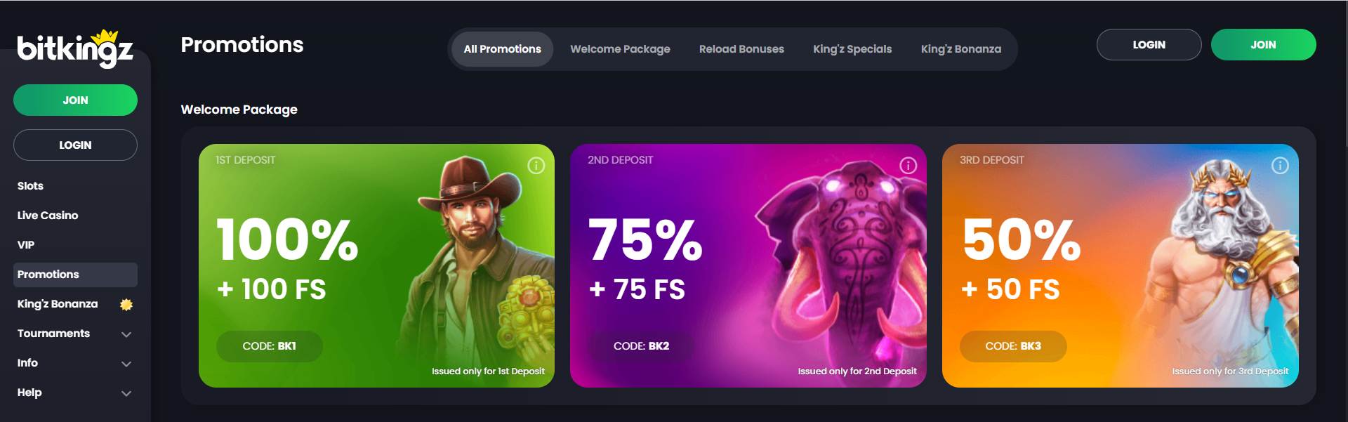 Bitkingz Welcome Bonus Fruitycasinos