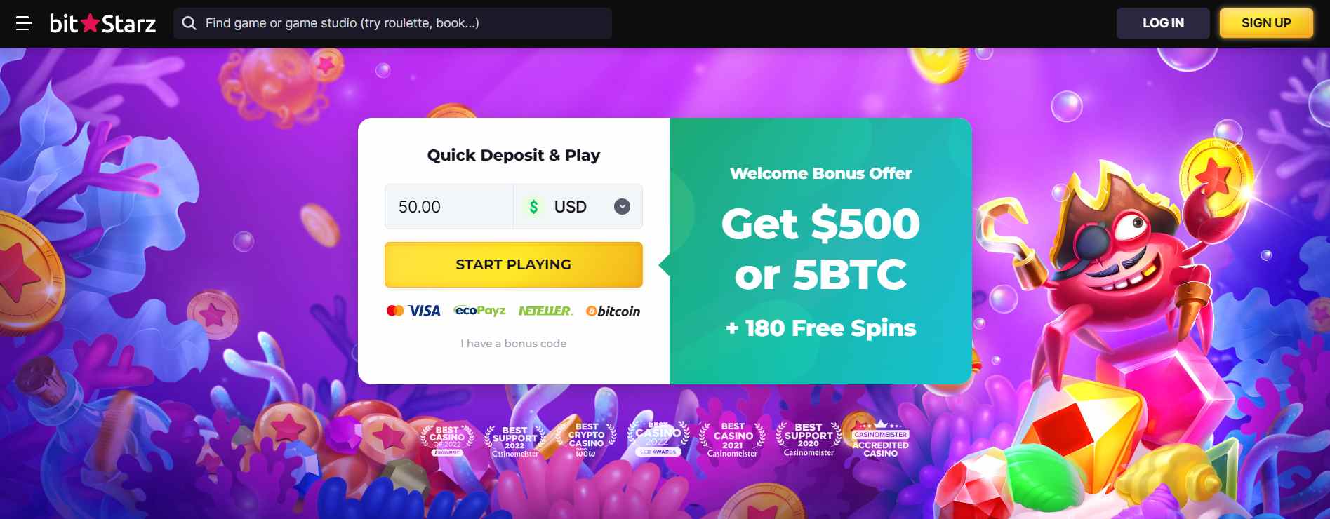 Bitstarz Welcome Bonus