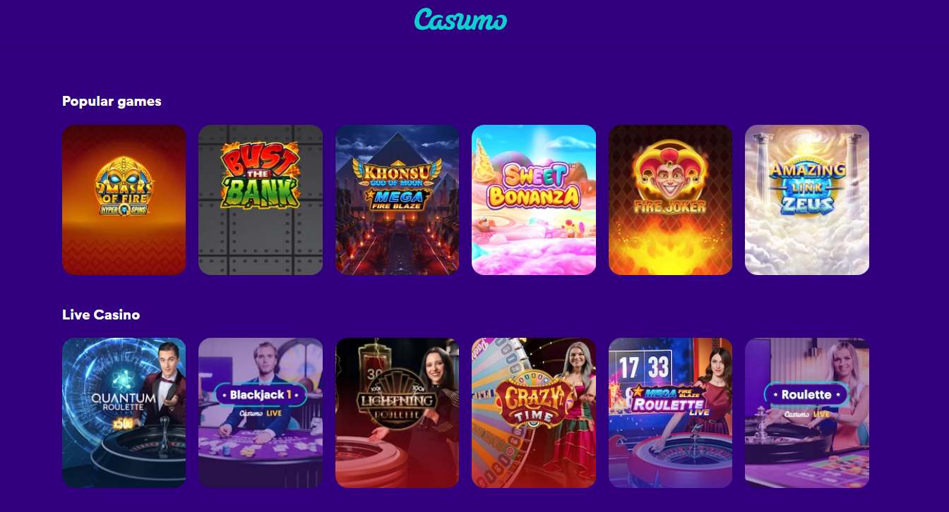 casumo casino games