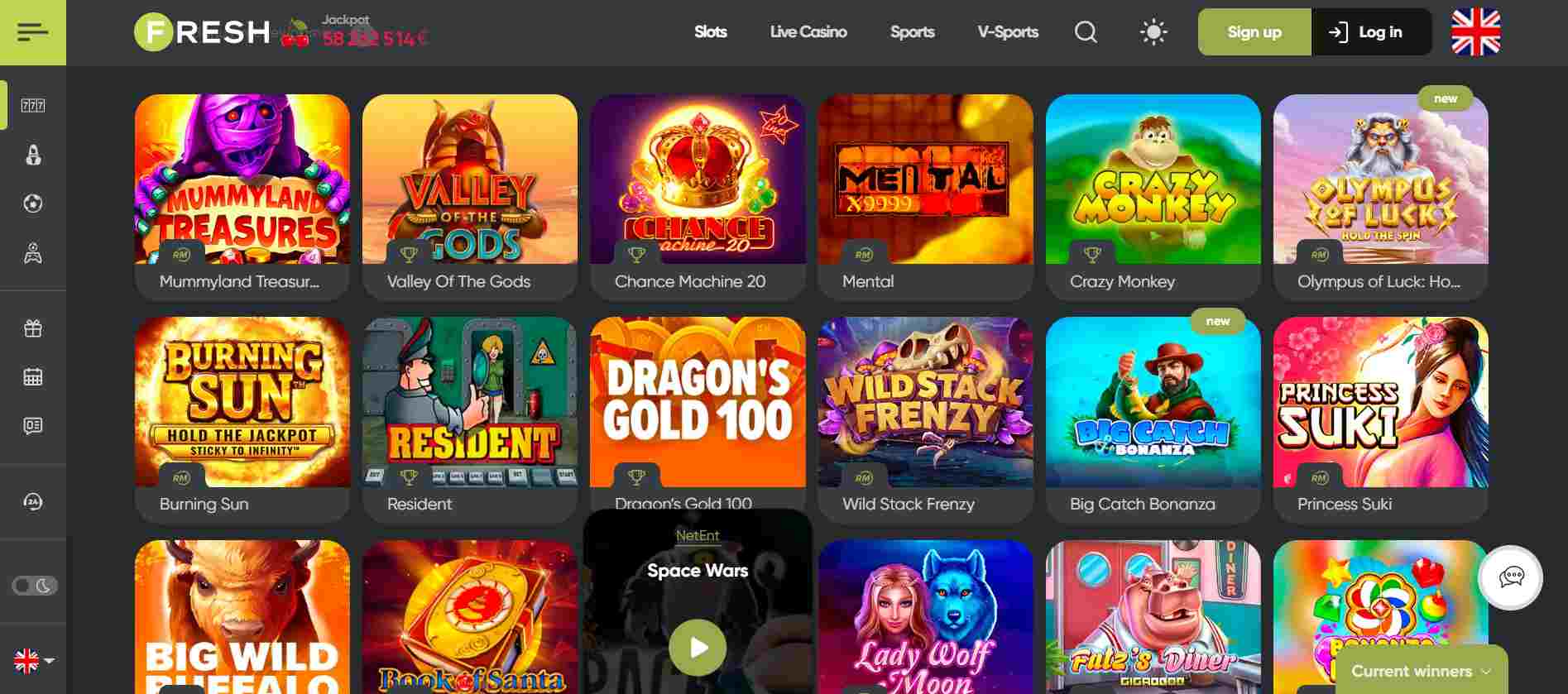 Fresh casino games