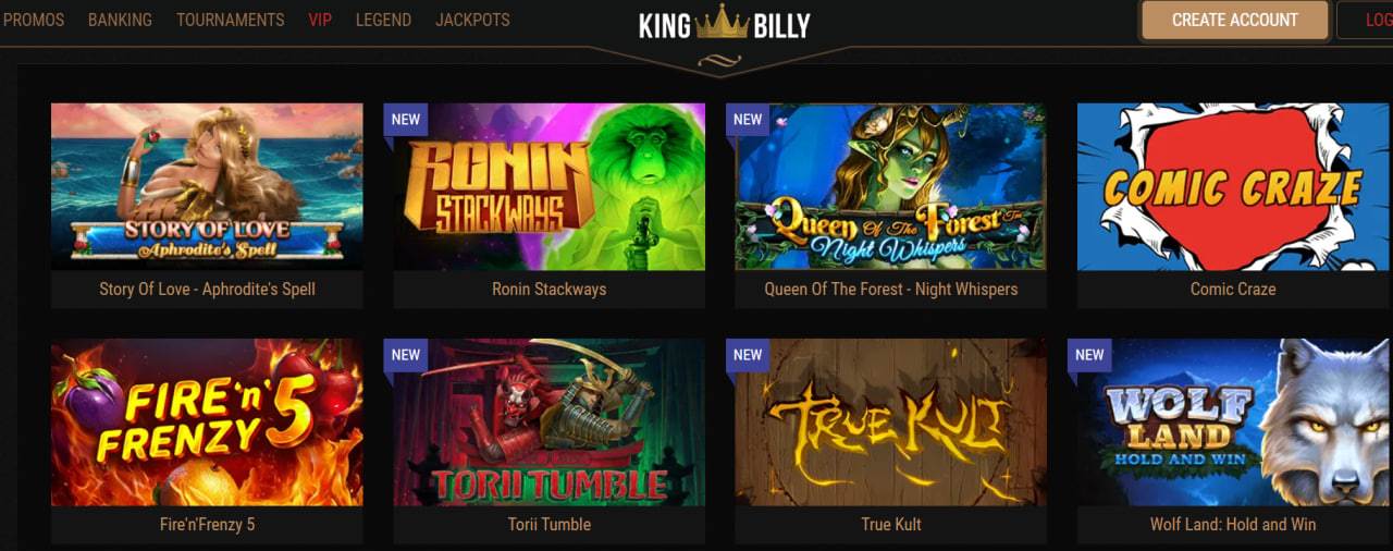 King Billy slots