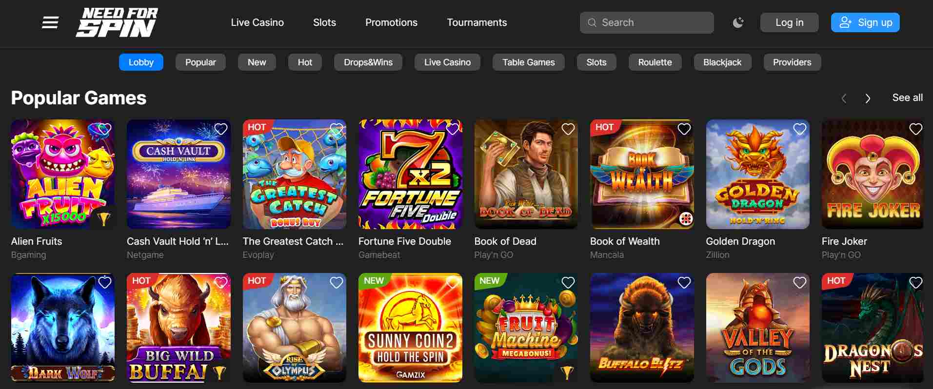 Need for Spin Casino
