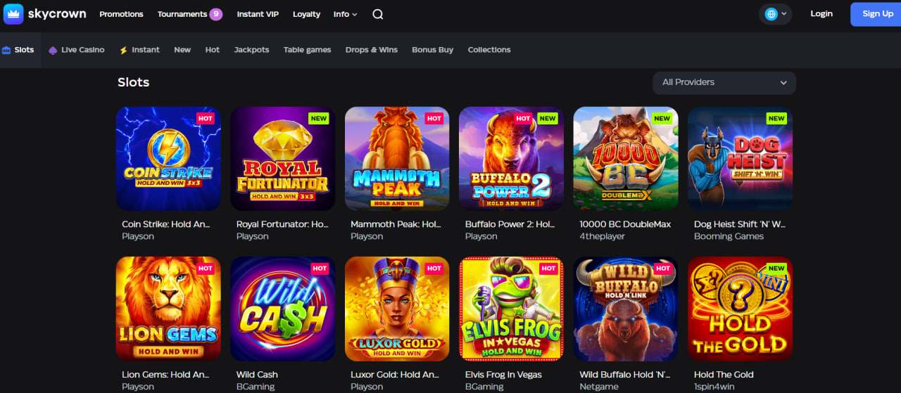 Skycrown slots