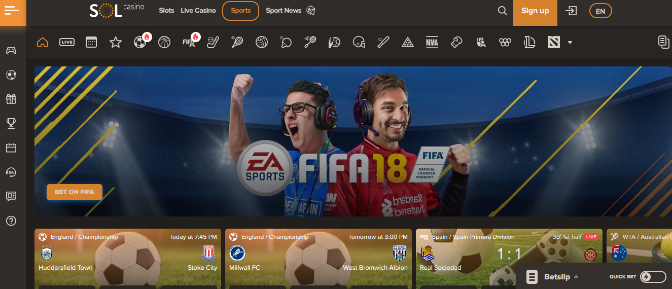 SOL Casino Sports Betting