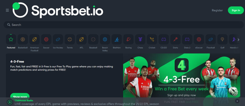 Sportsbet.io Обзор