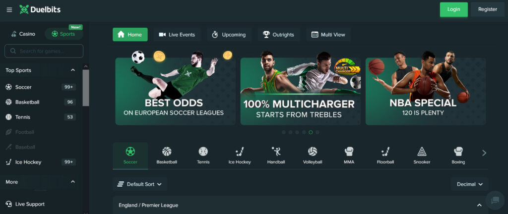 Duelbits Sports Betting