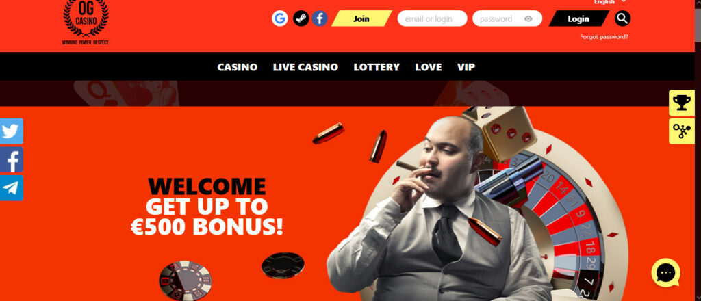 OG Casino Welcome Bonus