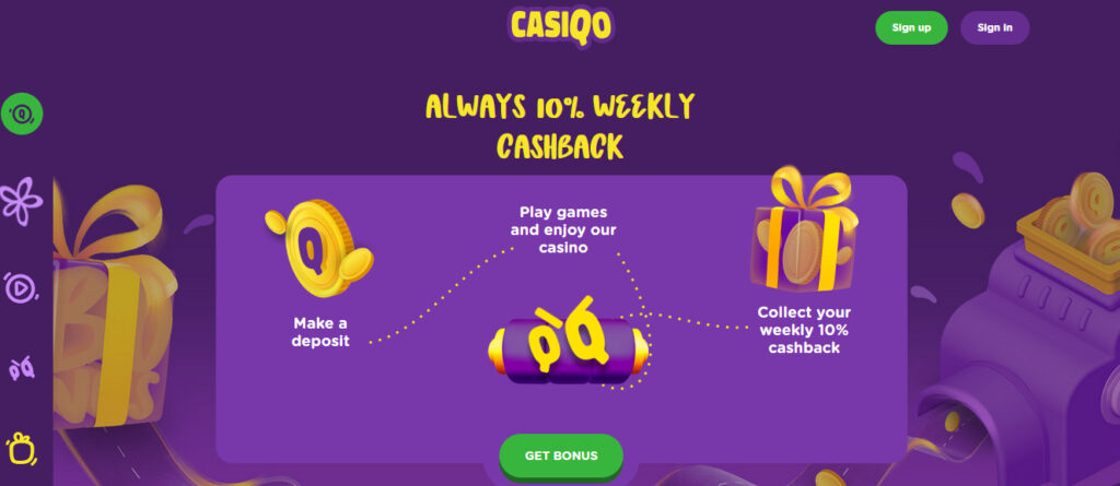 CasiQo Casino Cashback