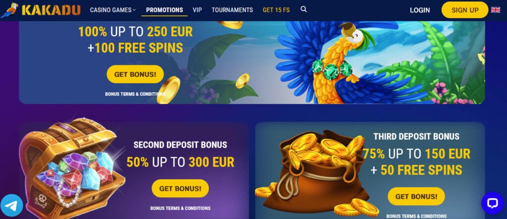 Casino Kakadu Welcome Bonus