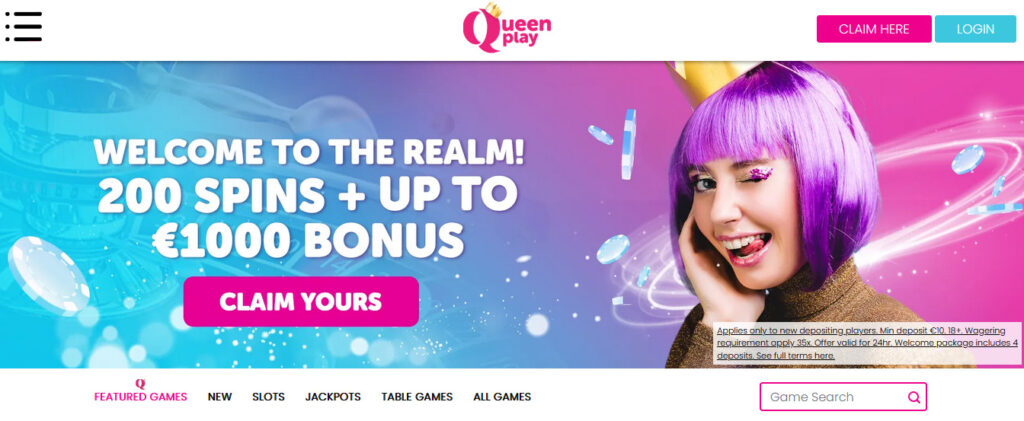QueenPlay Welcome Bonus