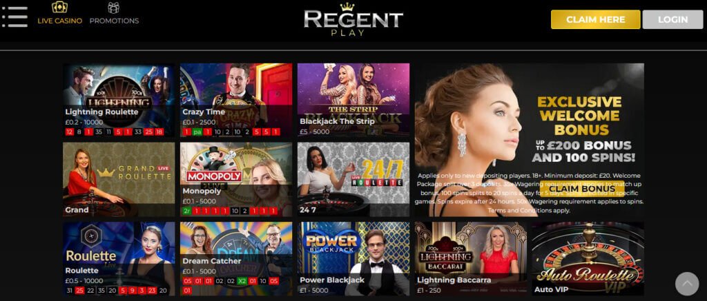 Regent Play Casino Welcome Bonus