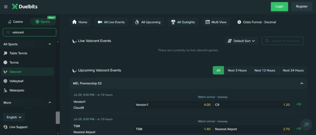 Bet On Valorant At Duelbits