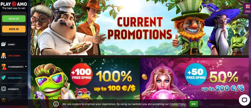 Claim A Welcome Bonus At PlayAmo