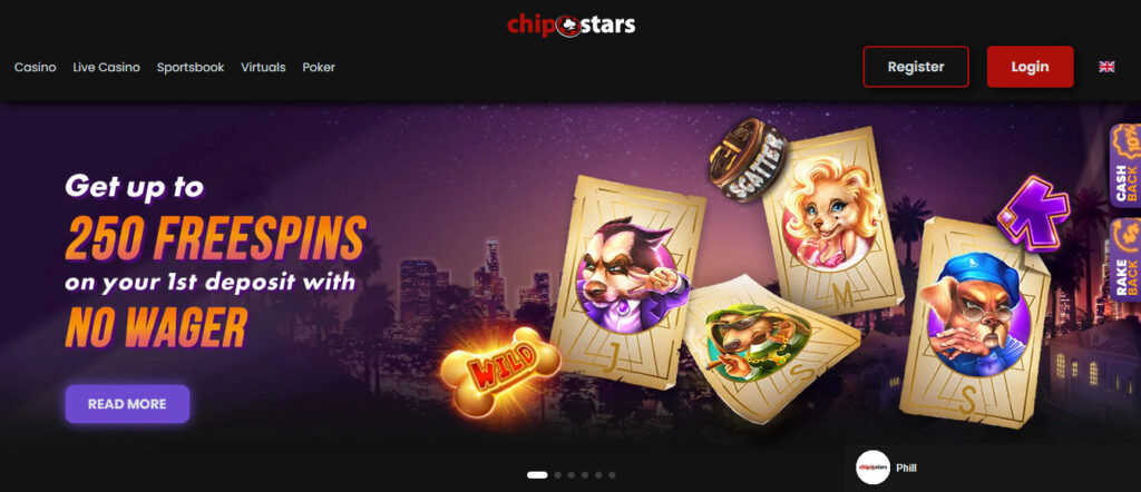 Claim Chipstars Wager-Free Spins