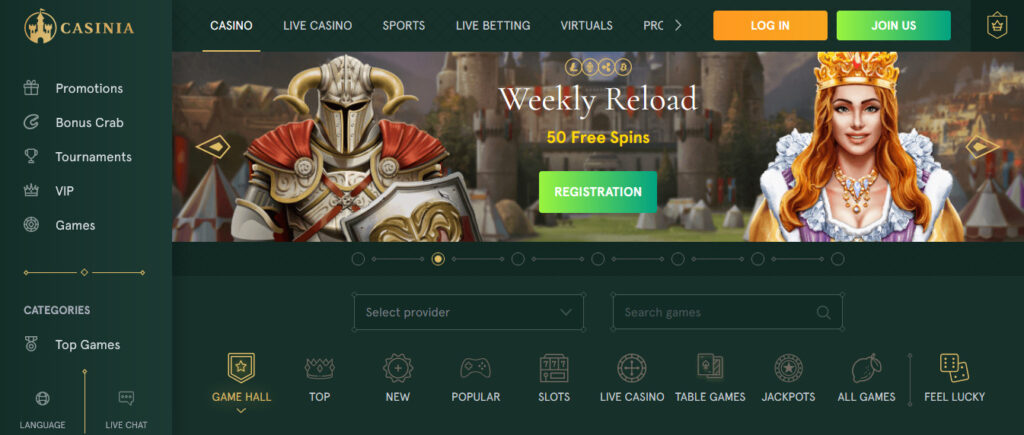 Is Casinia Casino Legit?