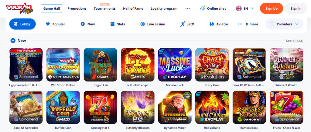 VulkanVegas‚ le casino en ligne préféré