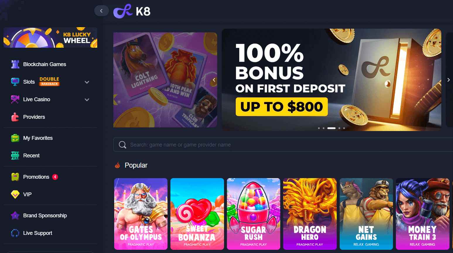 k8.io casino