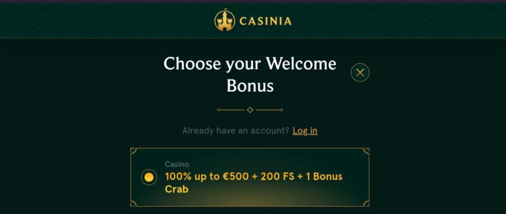 Casinia Casino app