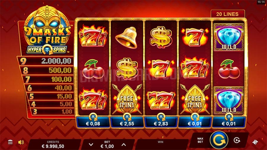9 Masks of Fire Slot Game